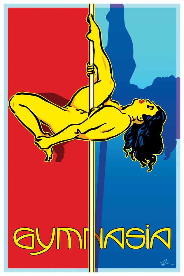 gymnasia poster artistic nude artwork by artist van evan fuller
