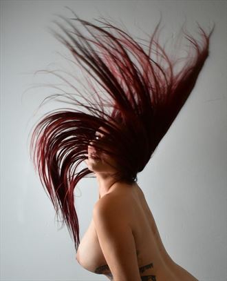 hair flip nude artistic nude photo by photographer paul gherie