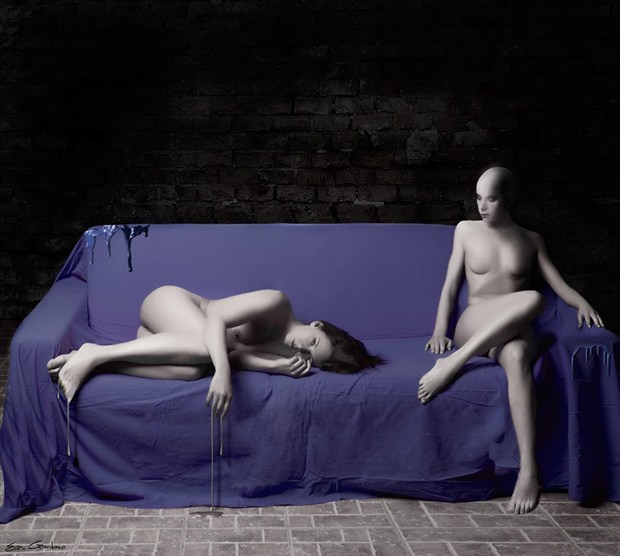 haloo Artistic Nude Artwork by Model Alexandrine