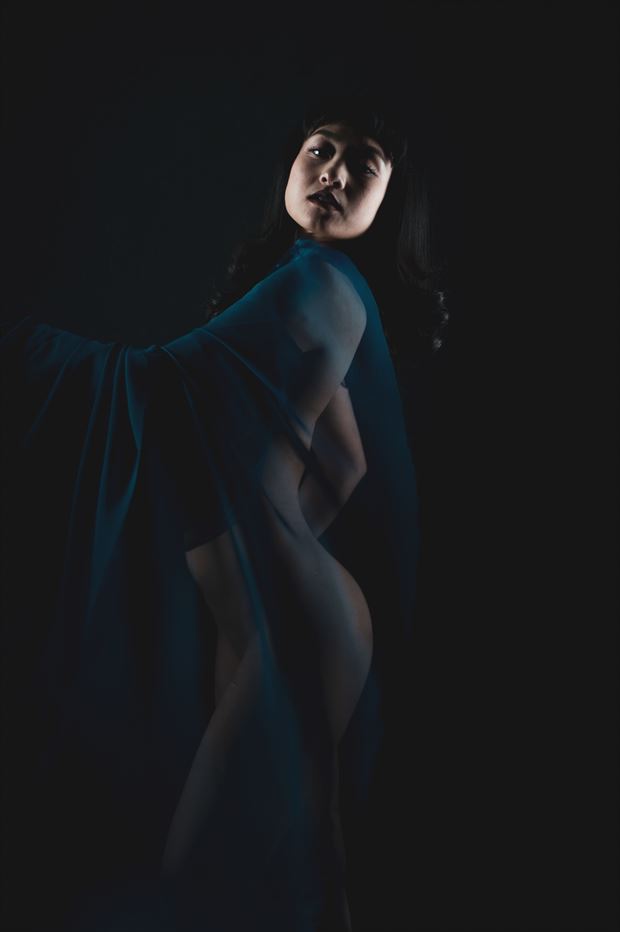 hana draped sensual photo by photographer eldritch allure