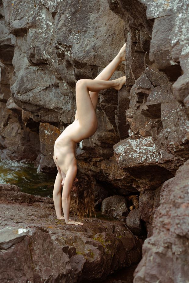 handstand artistic nude photo by photographer irreverent imagery