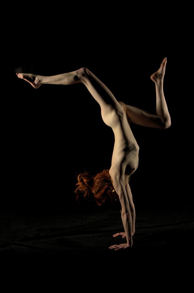 handstand artistic nude photo by photographer russb