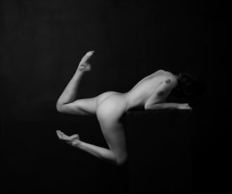 hanging on artistic nude photo by model aurora red