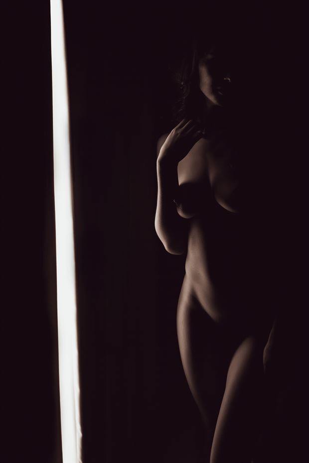 hapa model hawaii window light artistic nude photo by photographer voluptuary media