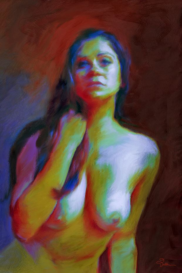 her true colors artistic nude artwork by artist van evan fuller