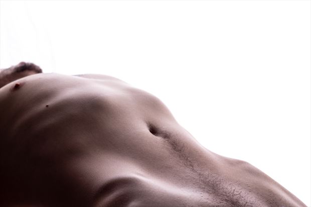 high key frontal male bodyscape 2 artistic nude photo by photographer art studios huck