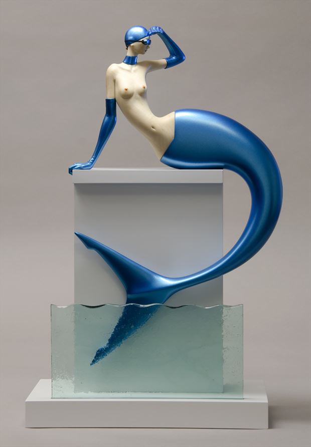 high tide artistic nude artwork by artist john morris sculptor