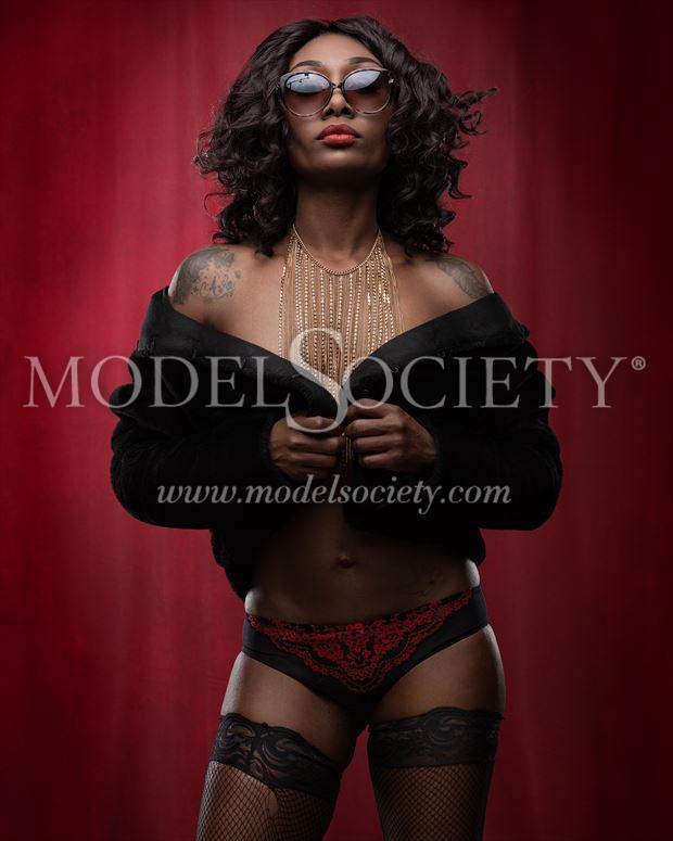 hit woman or assassin sensual artwork by model skinnythemodel