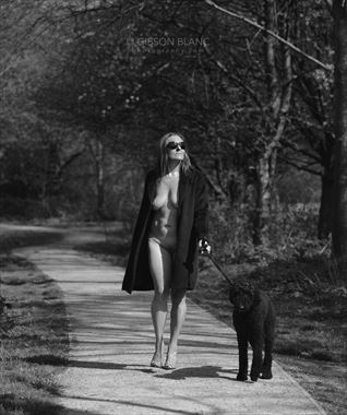 homage to helmut newton artistic nude photo by photographer gibson