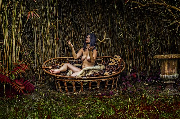 horned goddess artistic nude artwork by artist hybryds