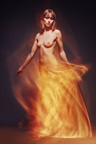 i am the fire artistic nude photo by model mighty earthling