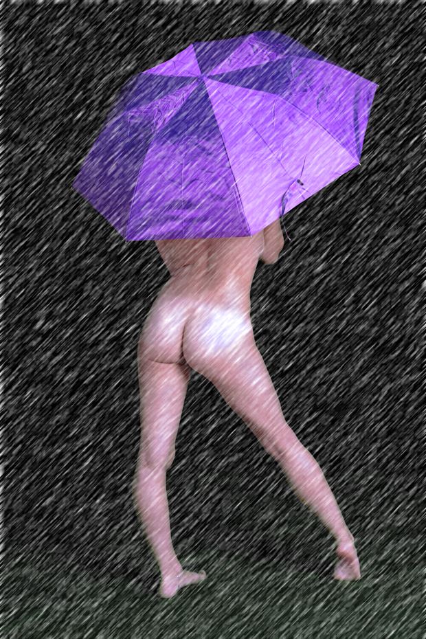 i love a rainy night artistic nude photo by photographer robert l person