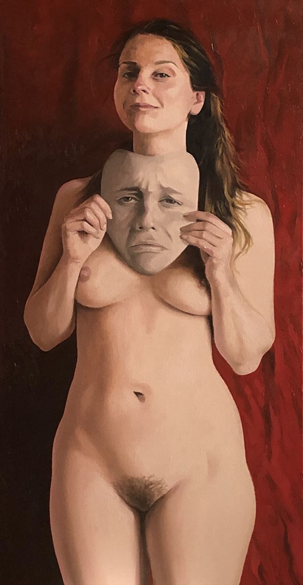 ilona as melpomene one of the muses figure study artwork by artist deryck henley