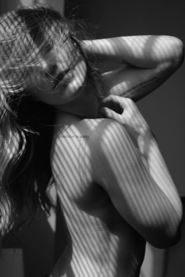 implied nude emotional photo by model rae