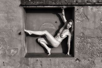 in a window box artistic nude photo by model nude_yogamama