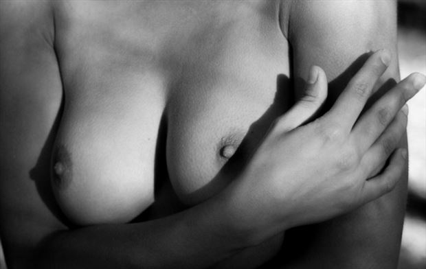 in an attempt to conceal artistic nude photo by artist pradip chakraborty