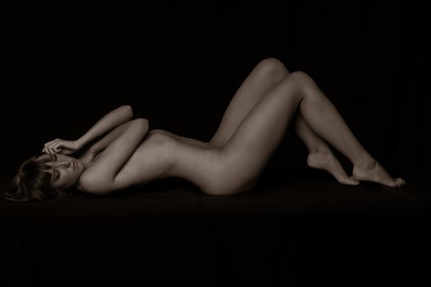 in repose implied nude artwork by photographer hmr638