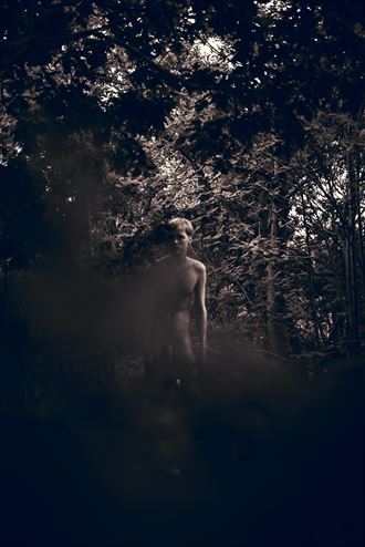 in the forest artistic nude photo by model yoro 