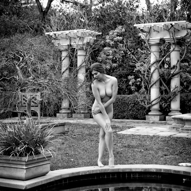 in the garden artistic nude photo by photographer philip turner