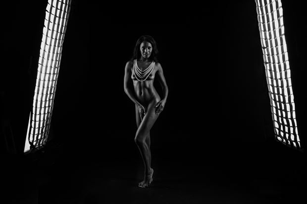 in the shadows artistic nude photo by photographer paul brady
