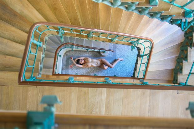in the stairwell erotic artwork by photographer jens schmidt