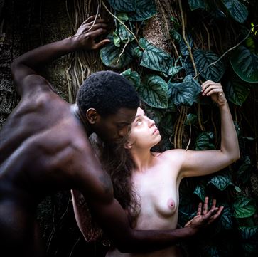 in the woods artistic nude photo by photographer john ouyang