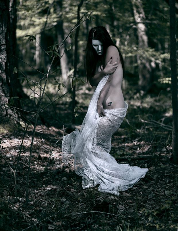 in the woods sensual photo by model jade_ashh