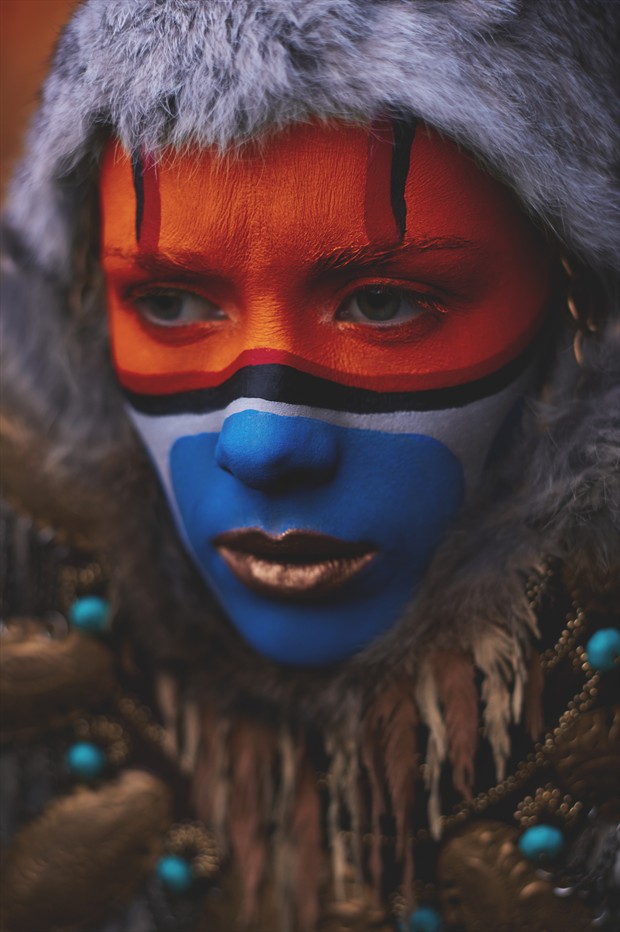 indian lady Body Painting Photo by Artist dmitryzubarev