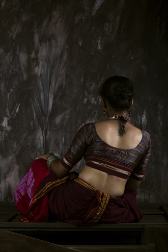 indian lady in traditional saree Vintage Style Photo by Photographer SACHIN 