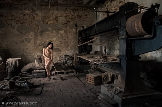 indoors nude study %238 Artistic Nude Photo by Photographer George Vardakis