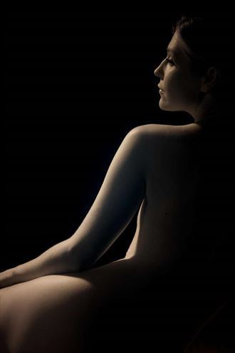 infared light artistic nude photo by model laurie or lori