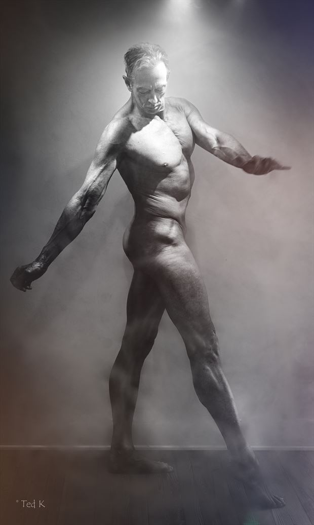 injured dancer implied nude photo by artist artfitnessmodel