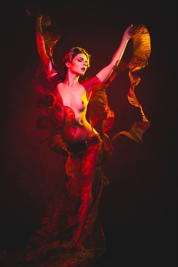 inspired by fire artistic nude photo by photographer matthew grey photo