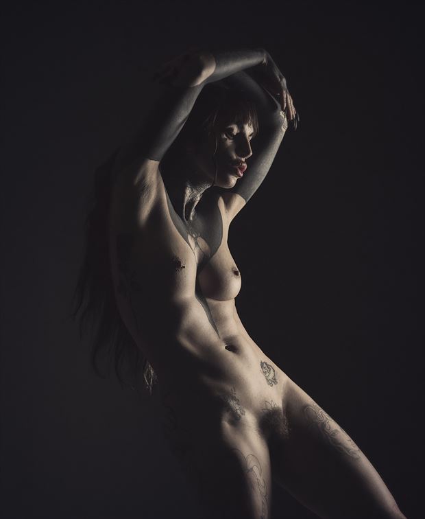 into light artistic nude artwork by photographer neilh