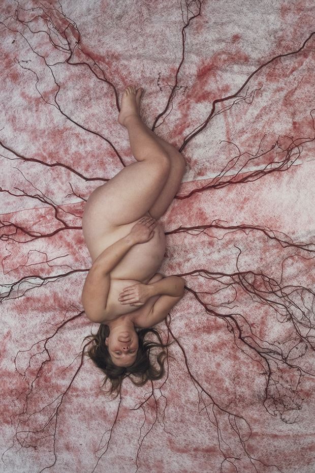 into my body artistic nude artwork by model mila forte