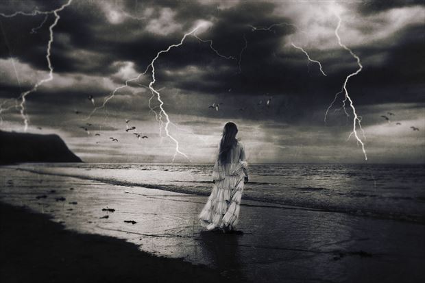 into the storm surreal photo by photographer button moon