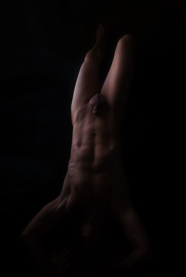 inversion artistic nude photo by model avid light