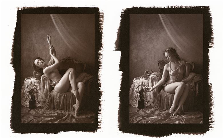 ivory flame diptych artistic nude photo by photographer lawrencesview