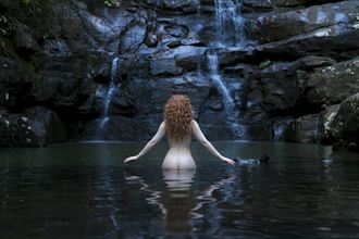 ivory flame in the waterfall artistic nude photo by photographer tim bradshaw