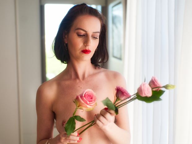 ivy with rose artistic nude photo by photographer pgl05