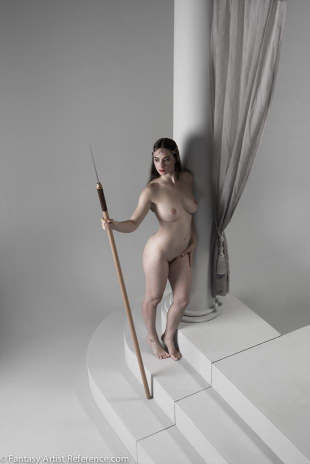january in a fantasy art pose artistic nude photo by photographer xenophoto