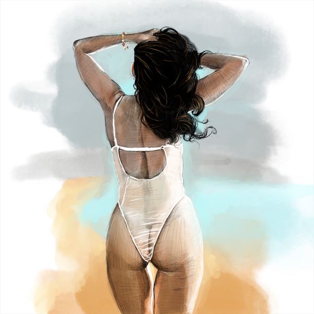 jenny colorado lingerie artwork by artist nick kozis