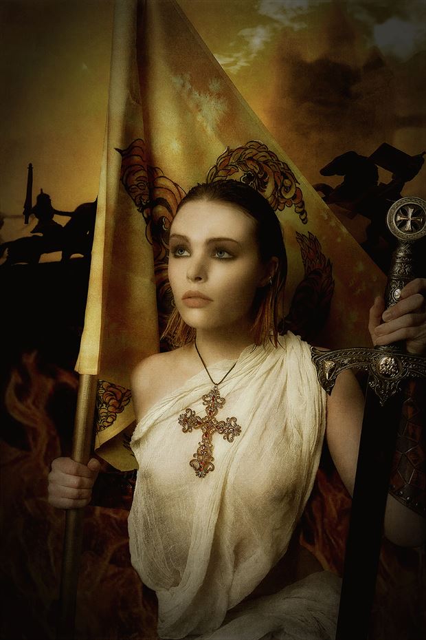 joan of arc expressive portrait photo by photographer mykel