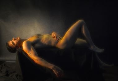 johnny reclined artistic nude artwork by photographer dan simoneau