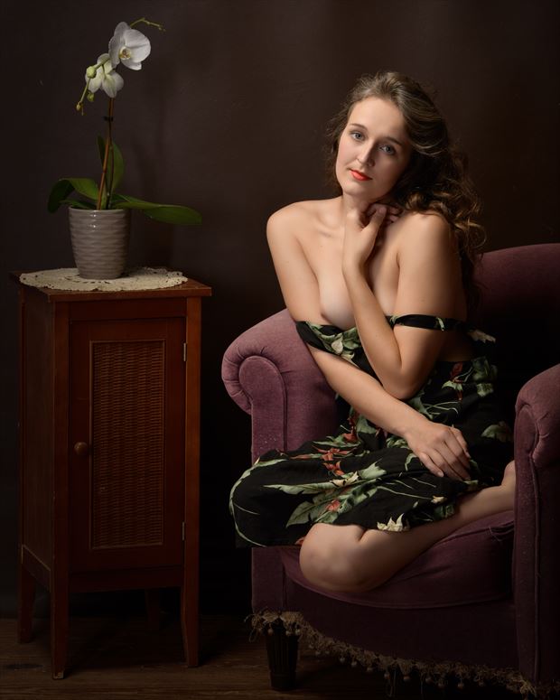 jordan and the orchid vintage style photo by photographer studio2107
