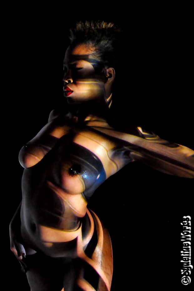 josalynn light painted artistic nude artwork by photographer sydeline mark