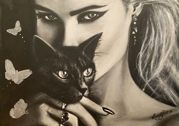 joue avec ma chatte sensual artwork by artist leesa gray pitt