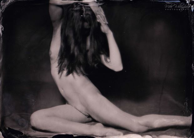 julia wet plate on 5x7 tintype artistic nude photo by photographer mike willingham
