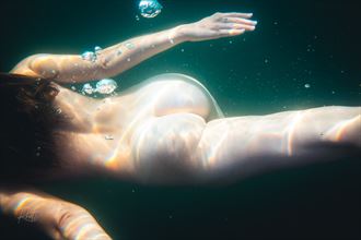 just beneath the surface artistic nude photo by photographer rhett