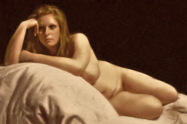 just julia artistic nude artwork by artist van evan fuller